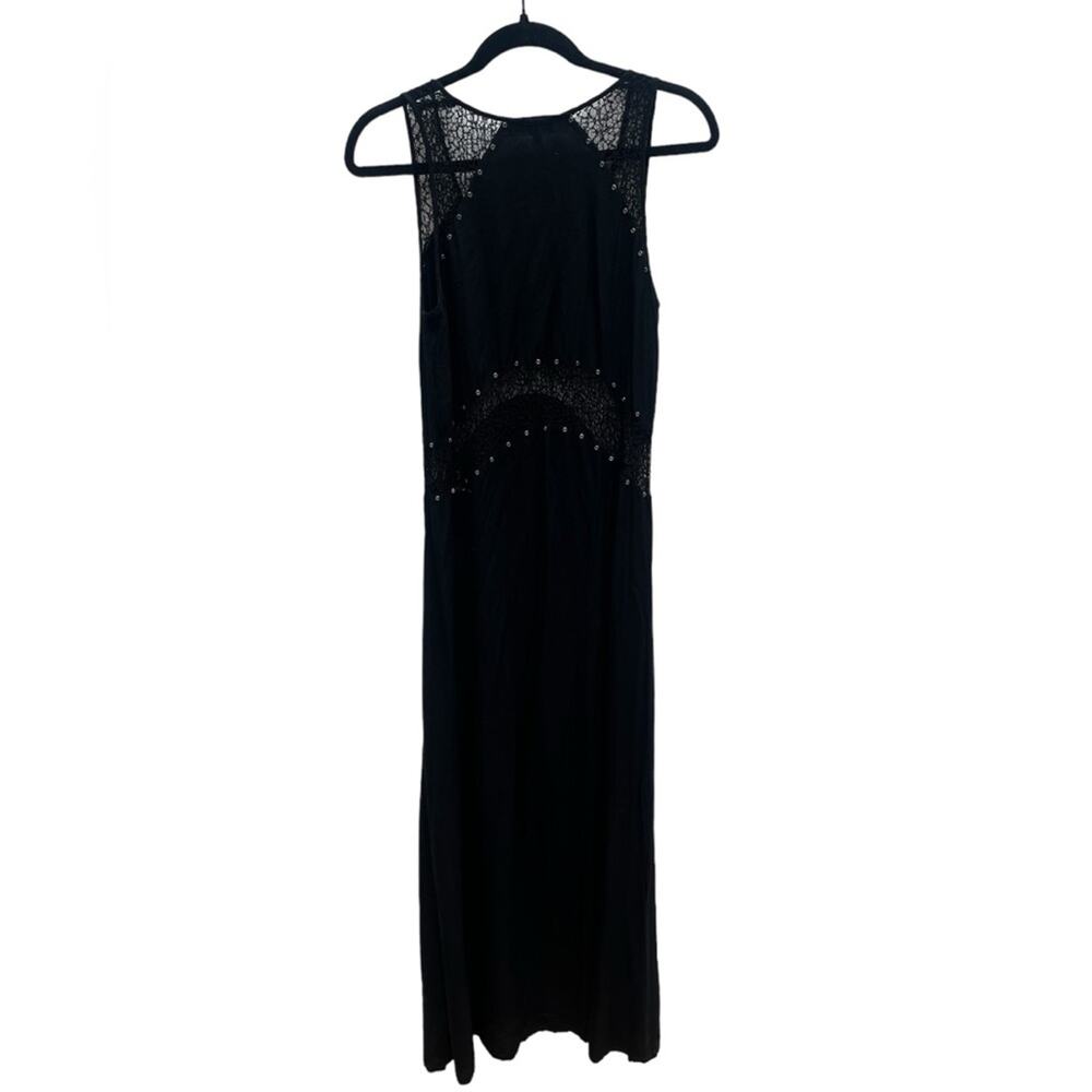 Revolve Blessed Are The Meek Whimsigoth Sheer Crochet Maxi Dress XS Fairy Grunge - Picture 7 of 9